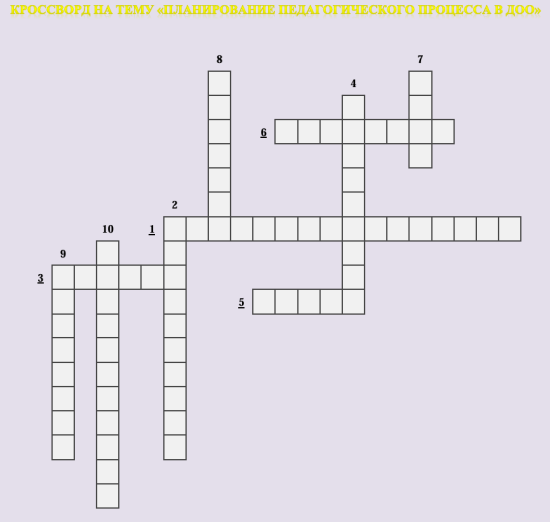 ПЛАНИРОВАНИЕ ПЕДАГОГИЧЕСКОГО ПРОЦЕССА В ДОО