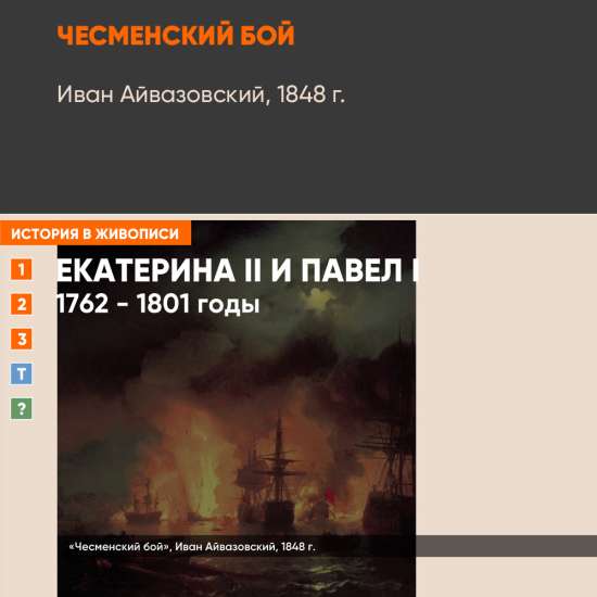 Картина - Чесменский бой