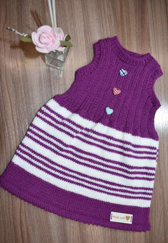 Мастер-класс по вязанию детского платья.