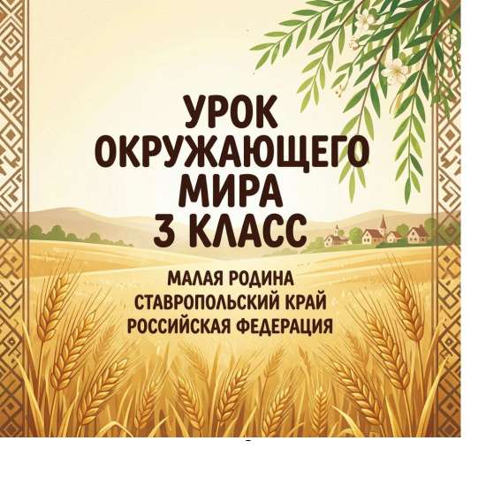 Родной Ставропольский  край – малая родина. Российская Федерация. Окружающий  мир, 3  класс Плешаков