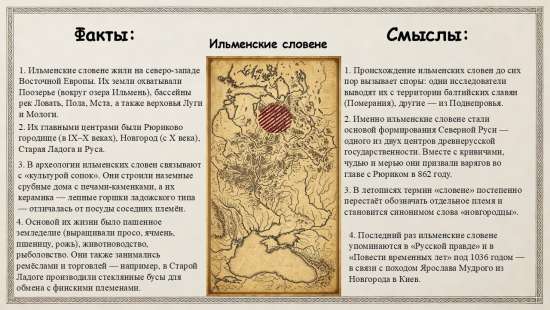 Презентация-игра-тренажёр "Восточнославянские племена в IX–XI веках".