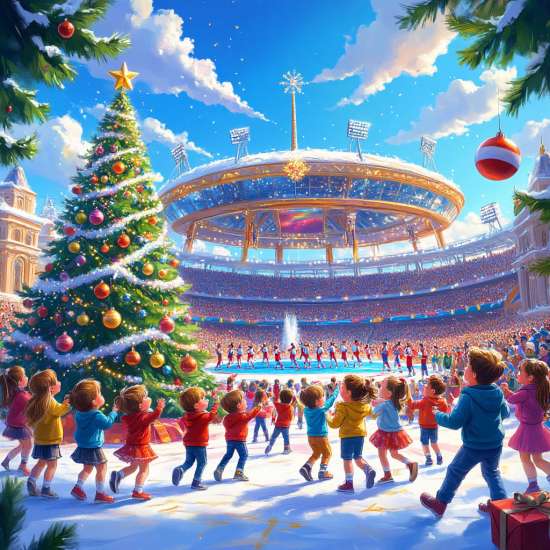 СЦЕНАРИЙ ДЕТСКОГО НОВОГОДНЕГО УТРЕННИКА 2026 «НОВОГОДНИЕ ОЛИМПИЙСКИЕ ИГРЫ: ГОНКА ЗА ЗОЛОТОЙ ЗВЕЗДОЙ»