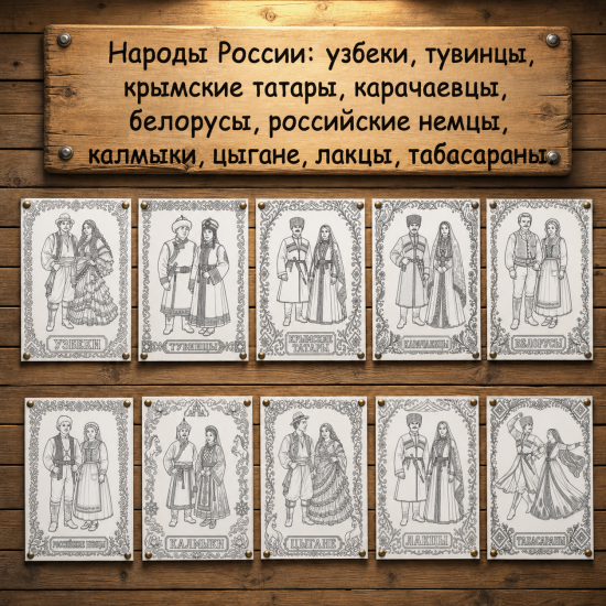 Раскраски "Народы России".