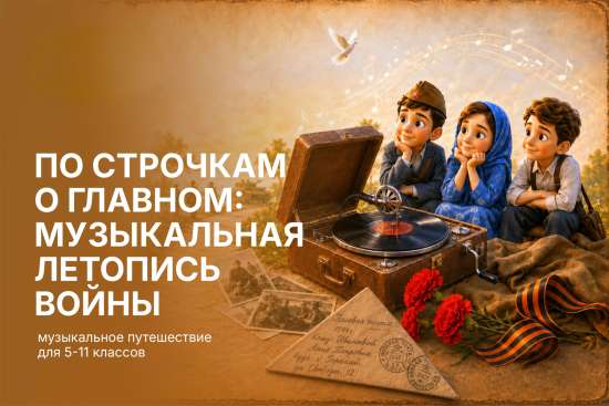 🎵 Музыкальное путешествие для 5–11 классов «По строчкам о главном: музыкальная летопись войны»
