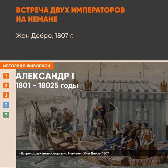 Картина - Встреча двух императоров