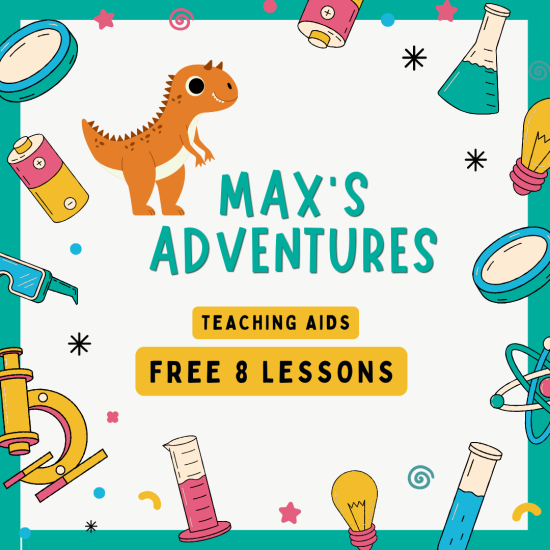"Приключения Макса", 8 демо-уроков курса для детей 6-11лет, ESL