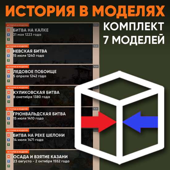 Комплект интерактивных моделей - Битвы средневековой Руси