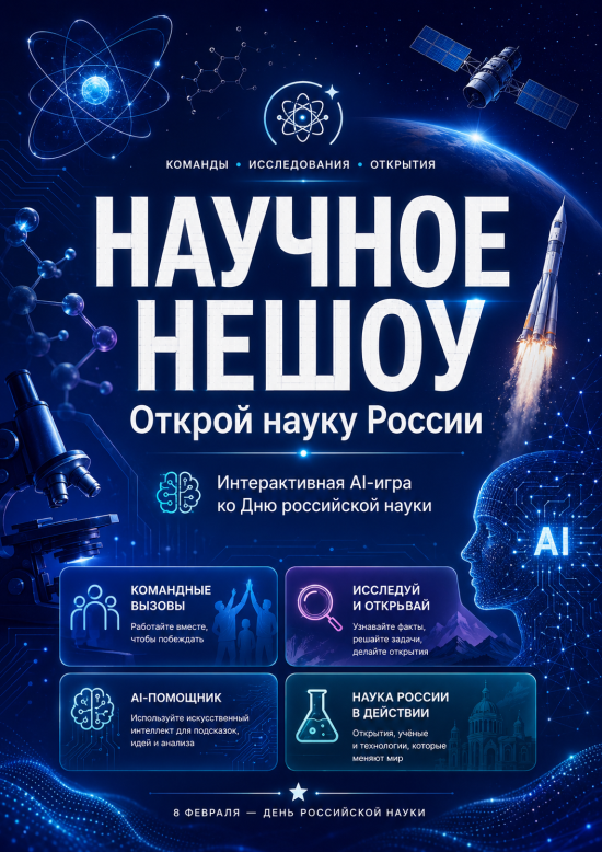 Исследовательская игра с использованием нейросетей "Открой науку России"