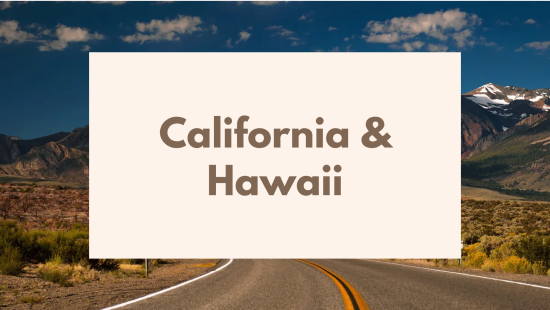 California & Hawaii   Калифорния и Гавайи