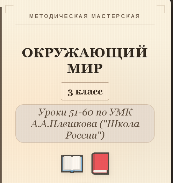 Окружающий мир. 3 класс. Конспекты уроков 51-60