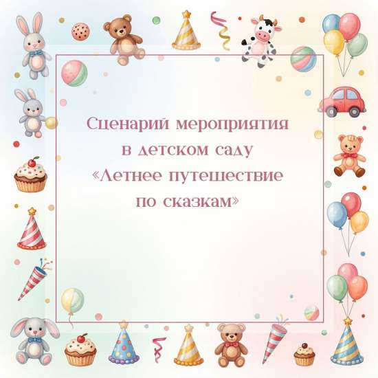 Сценарий мероприятия в детском саду «Летнее путешествие по сказкам»