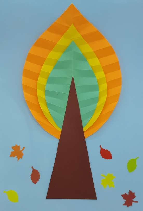Осеннее дерево из бумаги — просто и красиво!