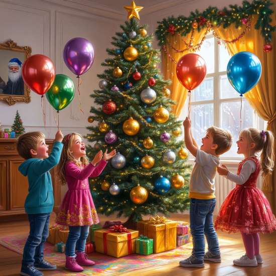 Сценарий новогоднего утренника:Новогодний переполох: Время в цифрах!