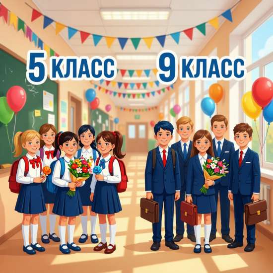 СЦЕНАРИЙ линейки для 5 и 9 классов на 1 сентября  «В добрый путь, 5-классники! Вперед, 9-классники!
