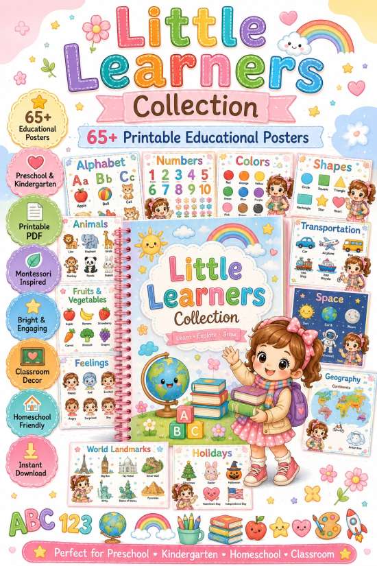 Little Learners Collection | Авторское пособие по английскому языку для детей (68 страниц, PDF)
