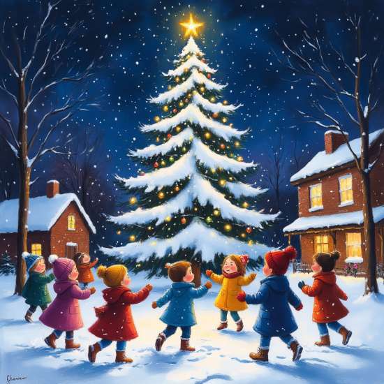 Сценарий новогоднего утренника:Библиотека застывших сказок, или Чернильная метель Нового года