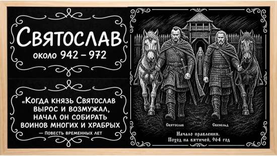 Князь Святослав: интерактивный тренажёр-презентация