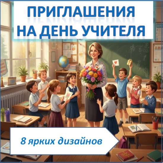 Двусторонние приглашения на День Учителя