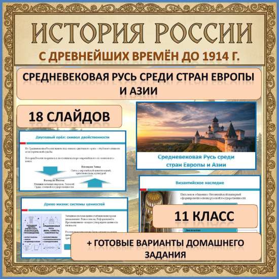 Презентация по теме: «Средневековая Русь среди стран Европы и Азии»